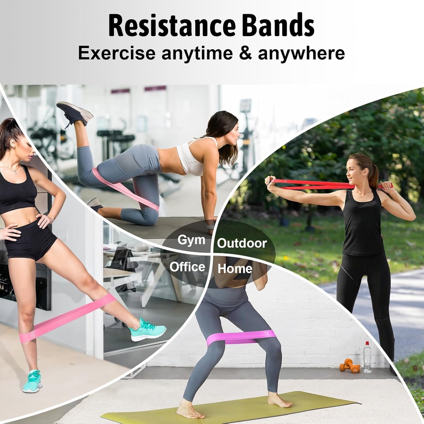 5pcs Resistance Bands Set – Tension Bands for Full Body Workout