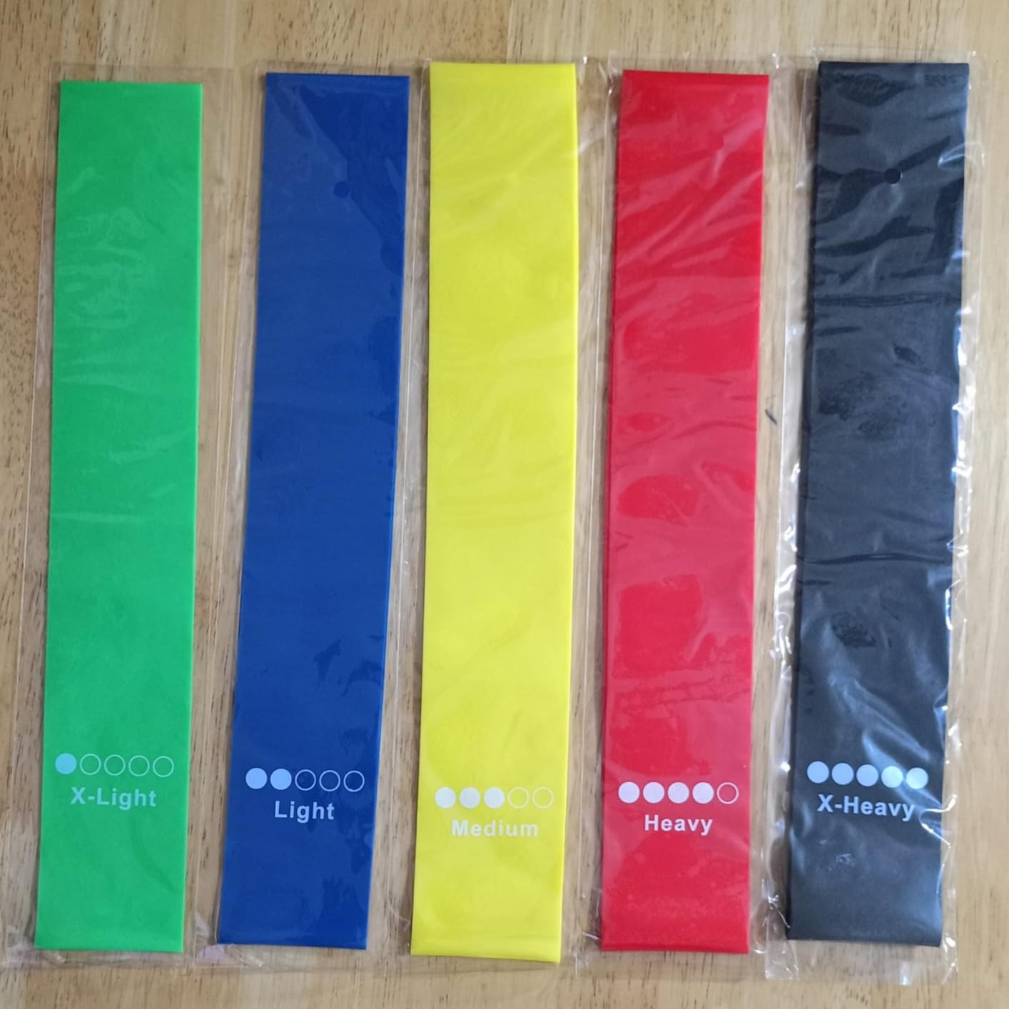 5pcs Resistance Bands Set – Tension Bands for Full Body Workout