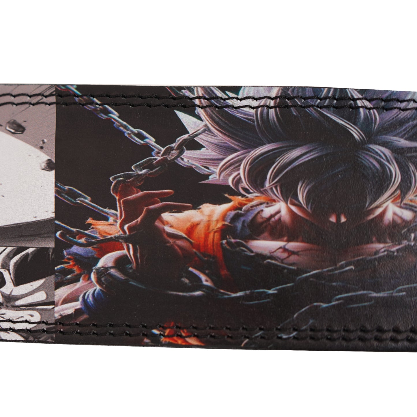 Anime Weight Lifting Belt with Lever Buckle – 10mm Genuine Leather Gym Belt