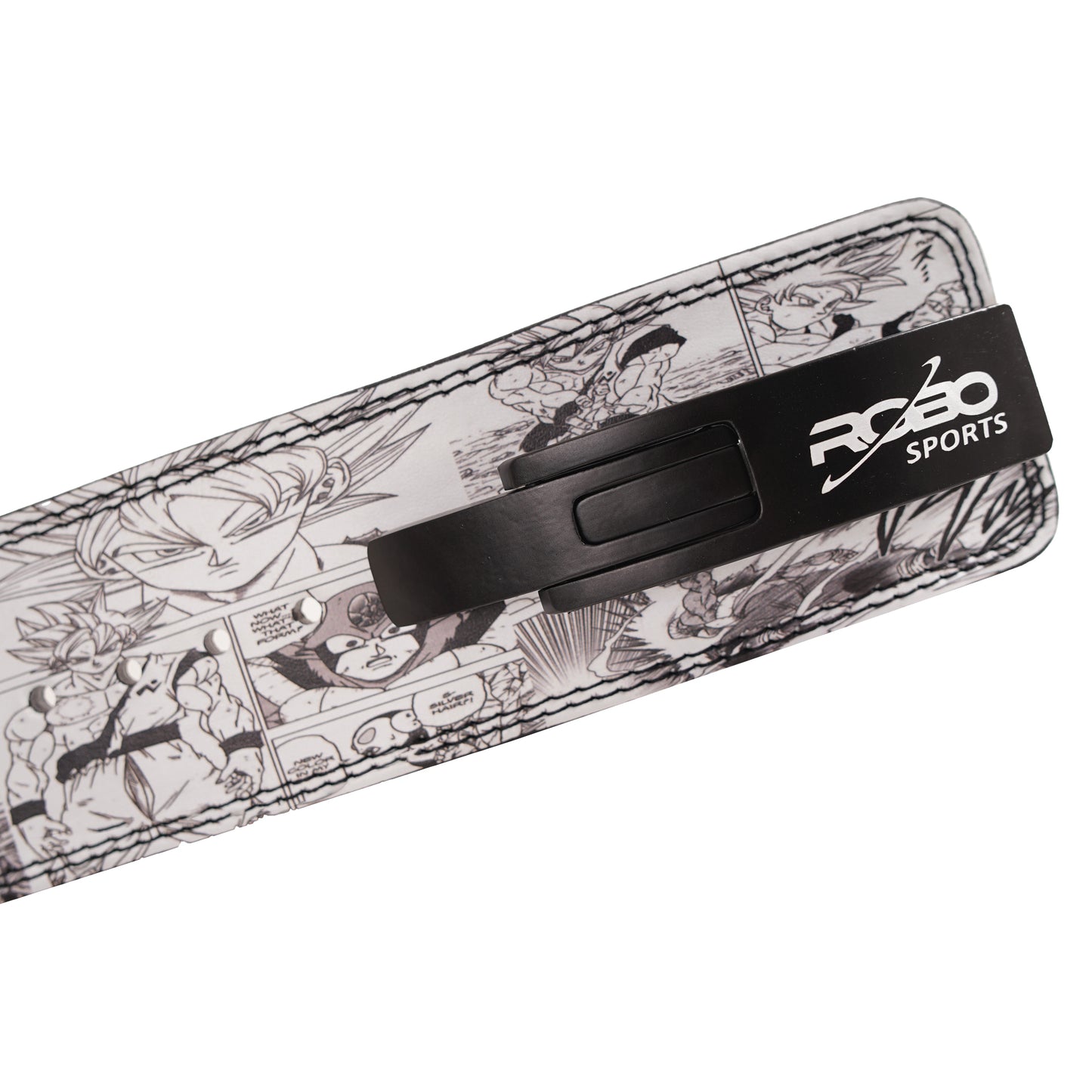 Anime Weight Lifting Belt with Lever Buckle – 10mm Genuine Leather Gym Belt