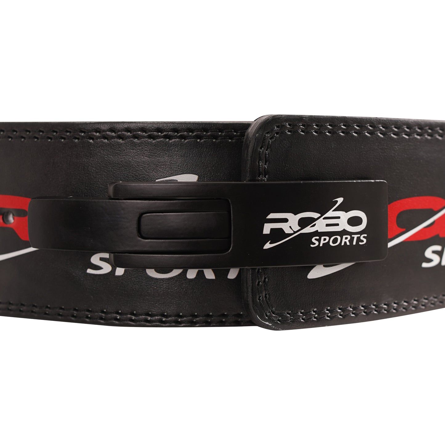 Anime Weight Lifting Belt with Lever Buckle – 10mm Genuine Leather Gym Belt