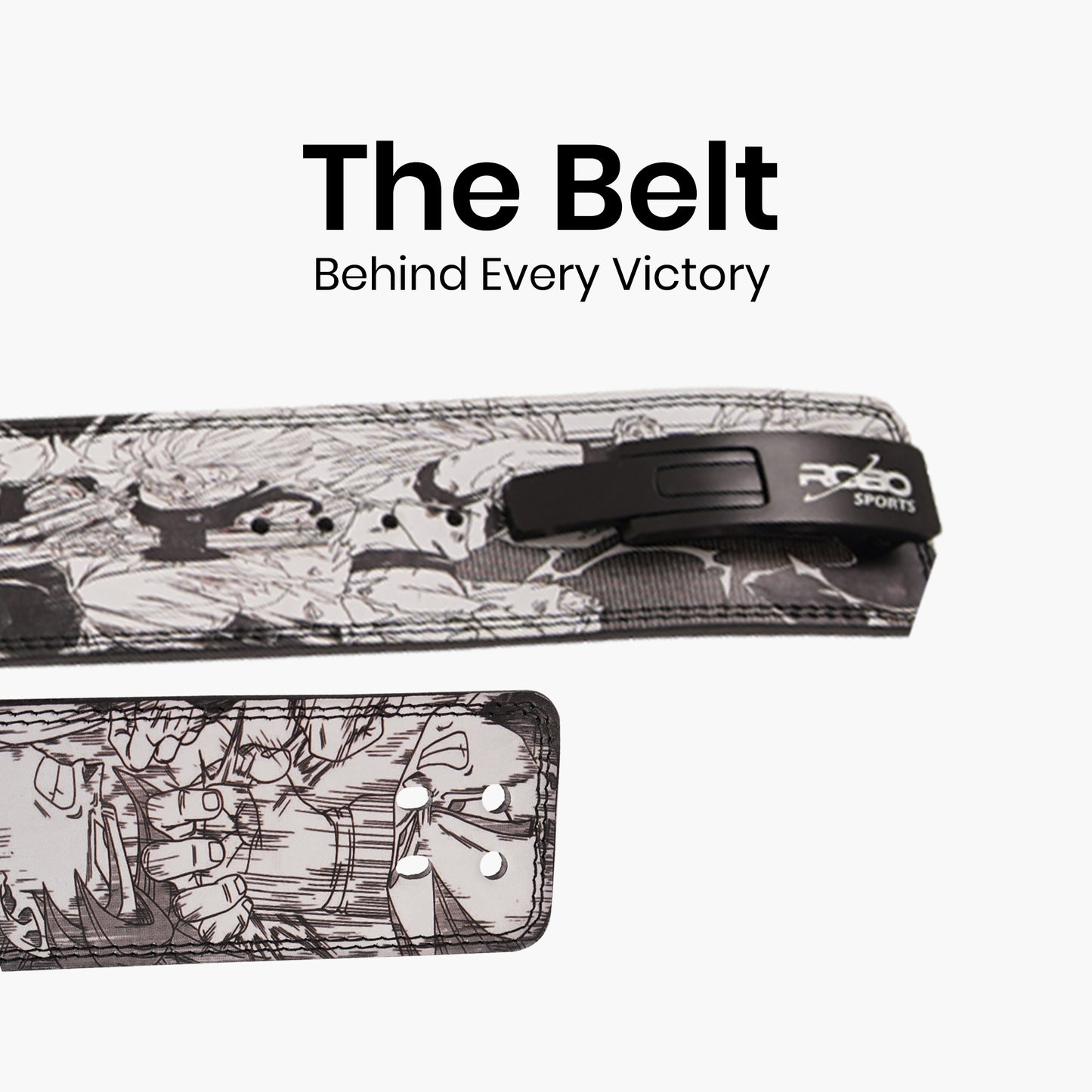 Anime Weight Lifting Belt with Lever Buckle – 10mm Genuine Leather Gym Belt