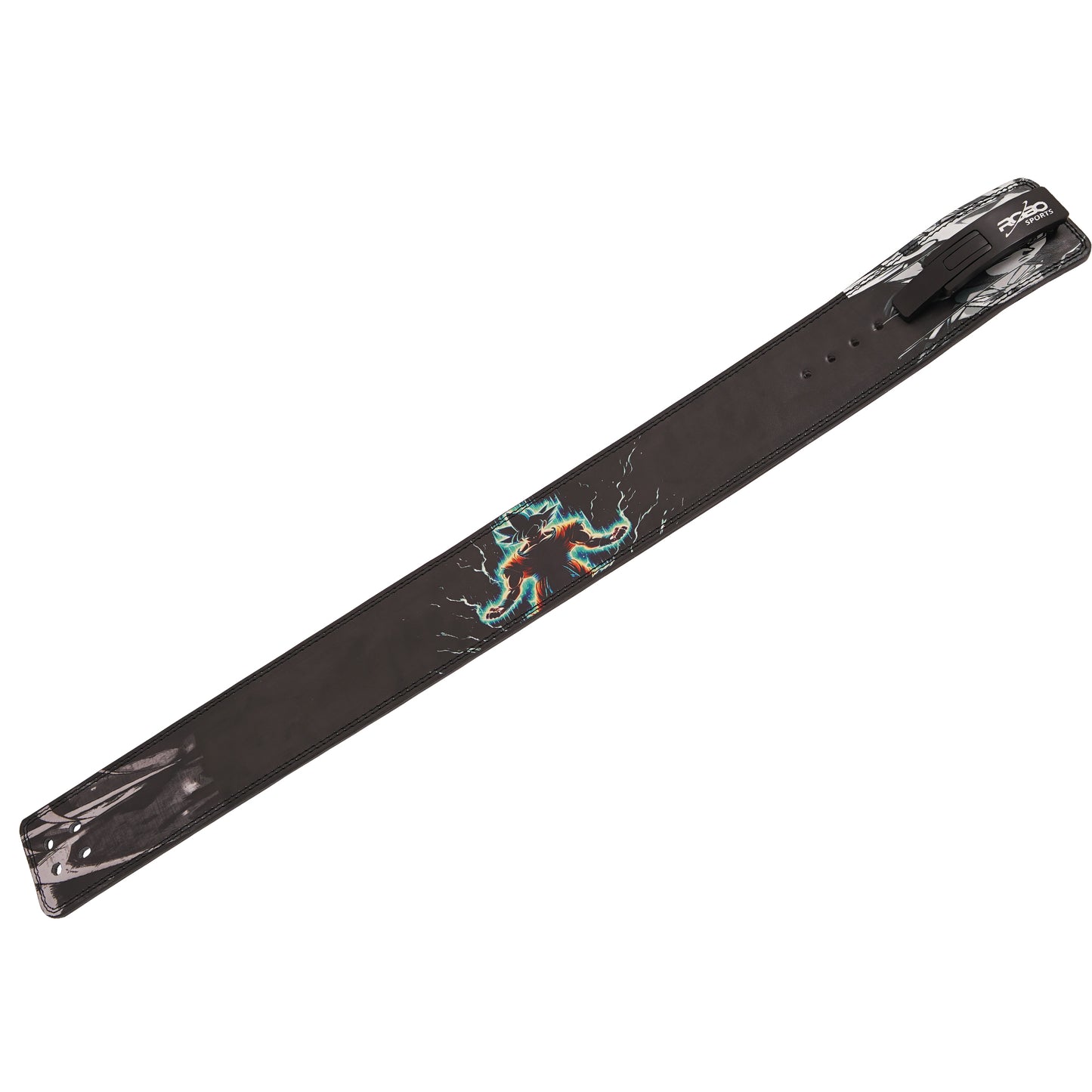 Anime Weight Lifting Belt with Lever Buckle – 10mm Genuine Leather Gym Belt