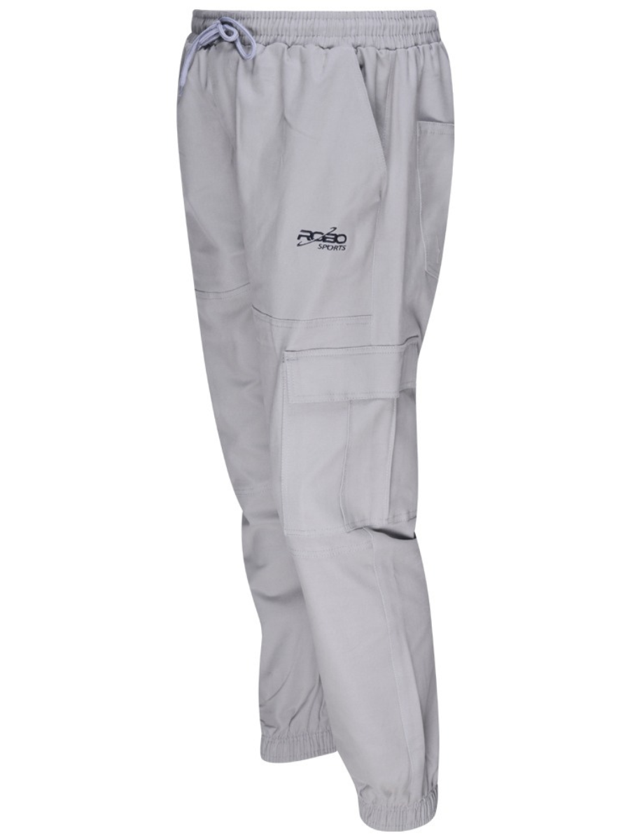 Robo Sports Men’s Cargo Durable Trousers with 6 Pockets