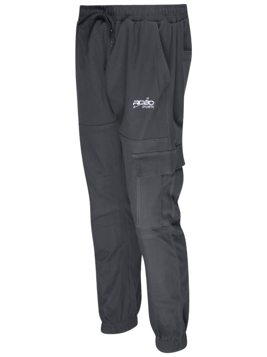 Robo Sports Men’s Cargo Durable Trousers with 6 Pockets