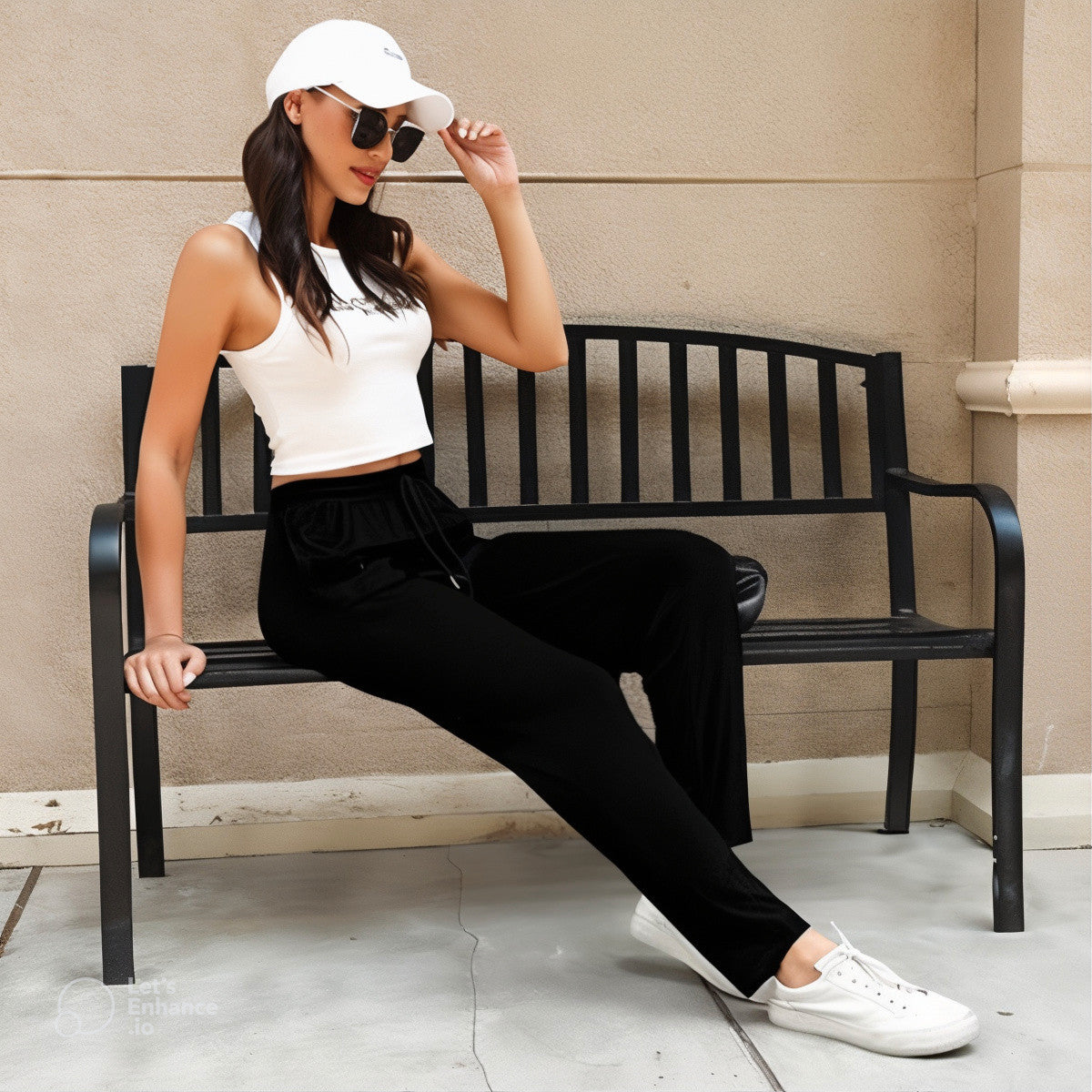 ROBO SPORTS Women’s Joggers – Slim Fit Fleece Trousers for Gym, Yoga & Daily Wear