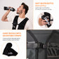 Running Vest with Water Bottle and Towel - Adjustable Unisex Reflective Vest with Phone Holder and Storage
