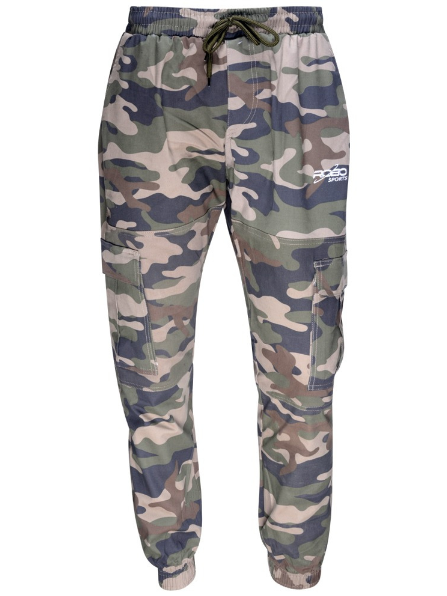 Robo Sports Men’s Cargo Durable Trousers with 6 Pockets