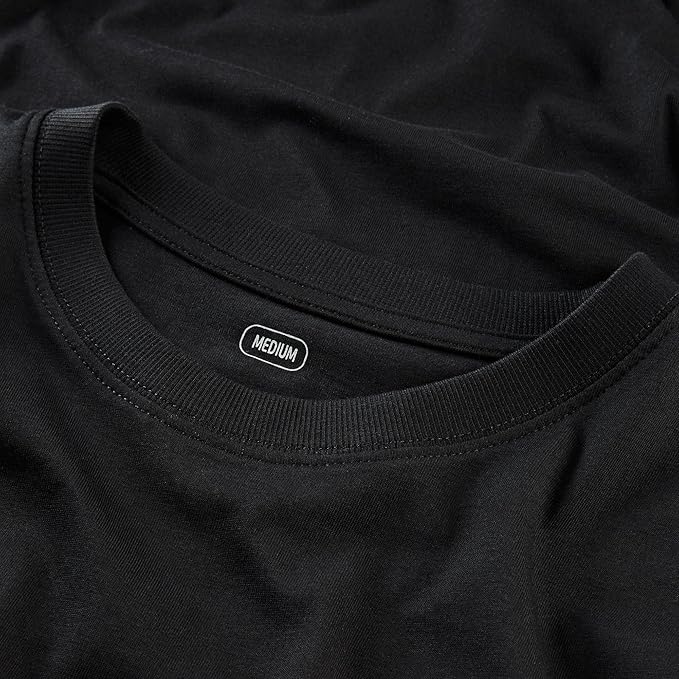 Men’s T-Shirt 100% Cotton (Pack of 5) Black white t Shirt – Soft, Comfortable, Classic Fit