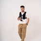 Running Vest with Water Bottle and Towel - Adjustable Unisex Reflective Vest with Phone Holder and Storage
