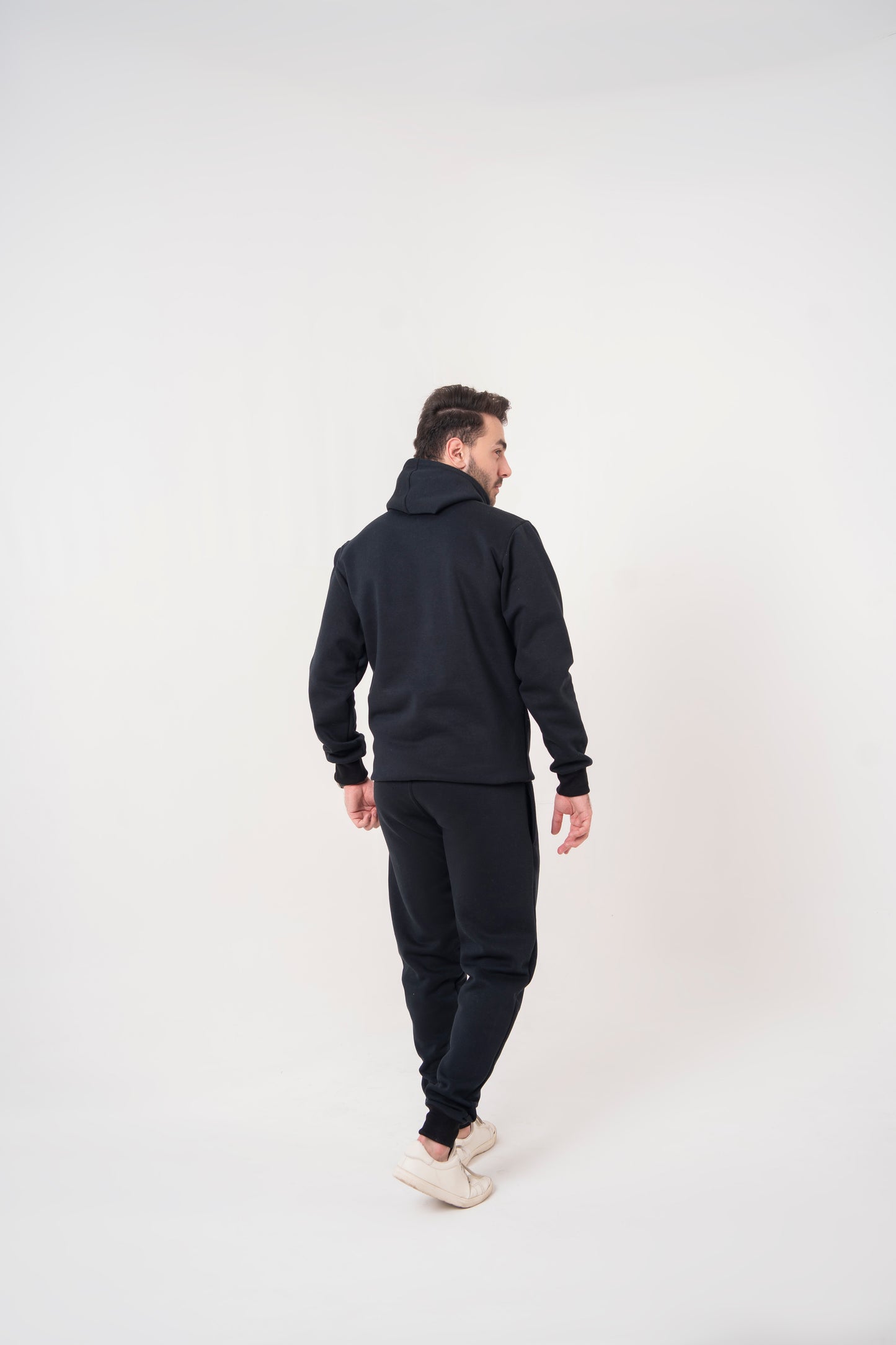 Mens Tracksuit Set Cotton Polyester Fleece Hoodie Joggers Casual Gym Loungewear