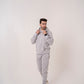 Mens Tracksuit Set Cotton Polyester Fleece Hoodie Joggers Casual Gym Loungewear
