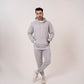 Mens Tracksuit Set Cotton Polyester Fleece Hoodie Joggers Casual Gym Loungewear