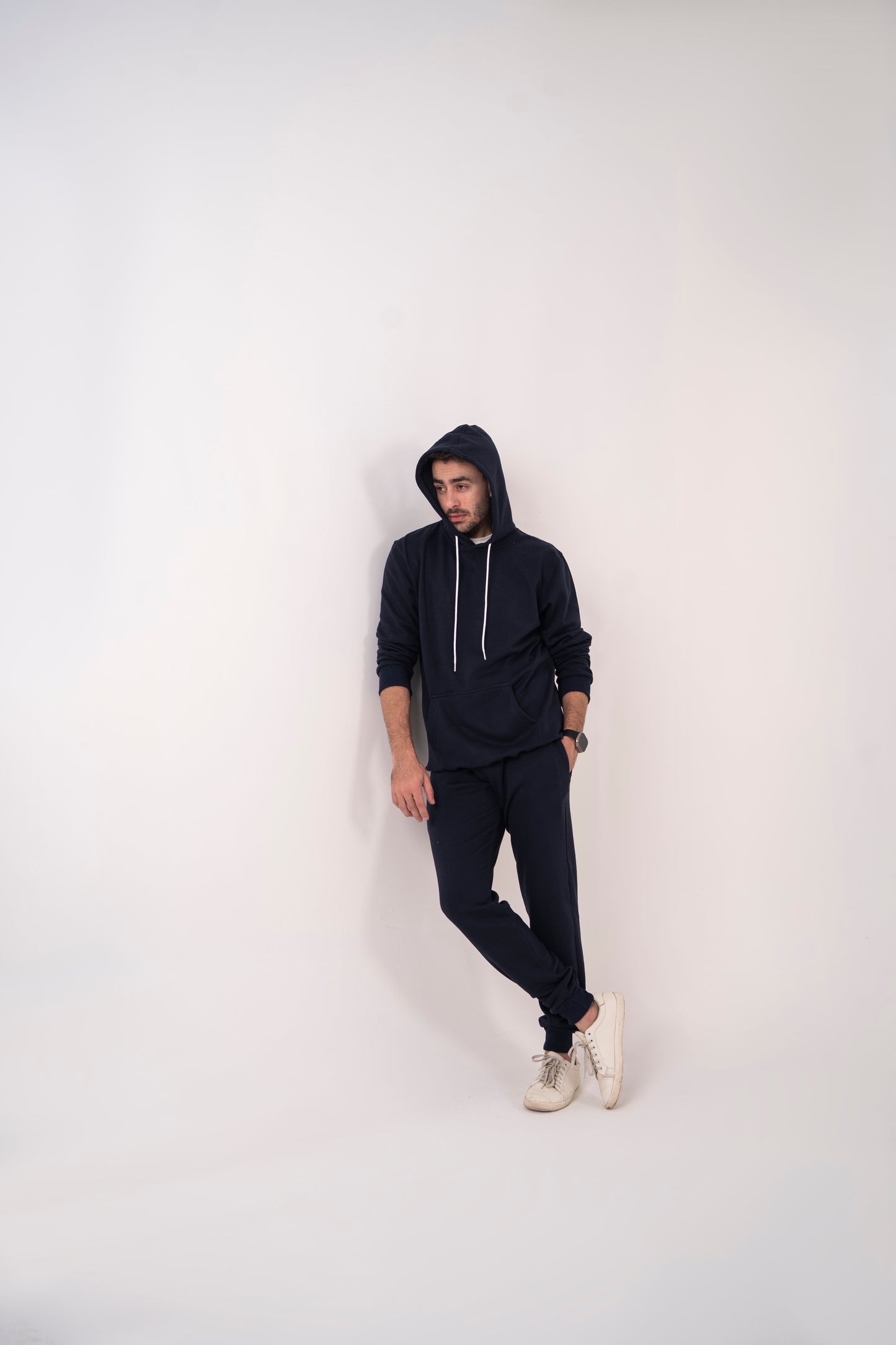Mens Tracksuit Set Cotton Polyester Fleece Hoodie Joggers Casual Gym Loungewear