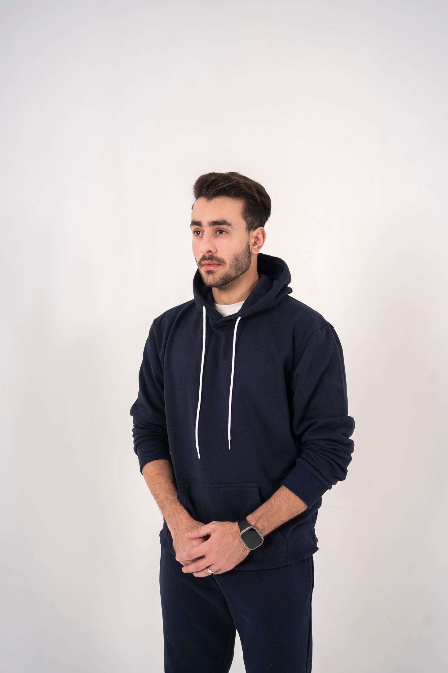 Mens Tracksuit Set Cotton Polyester Fleece Hoodie Joggers Casual Gym Loungewear