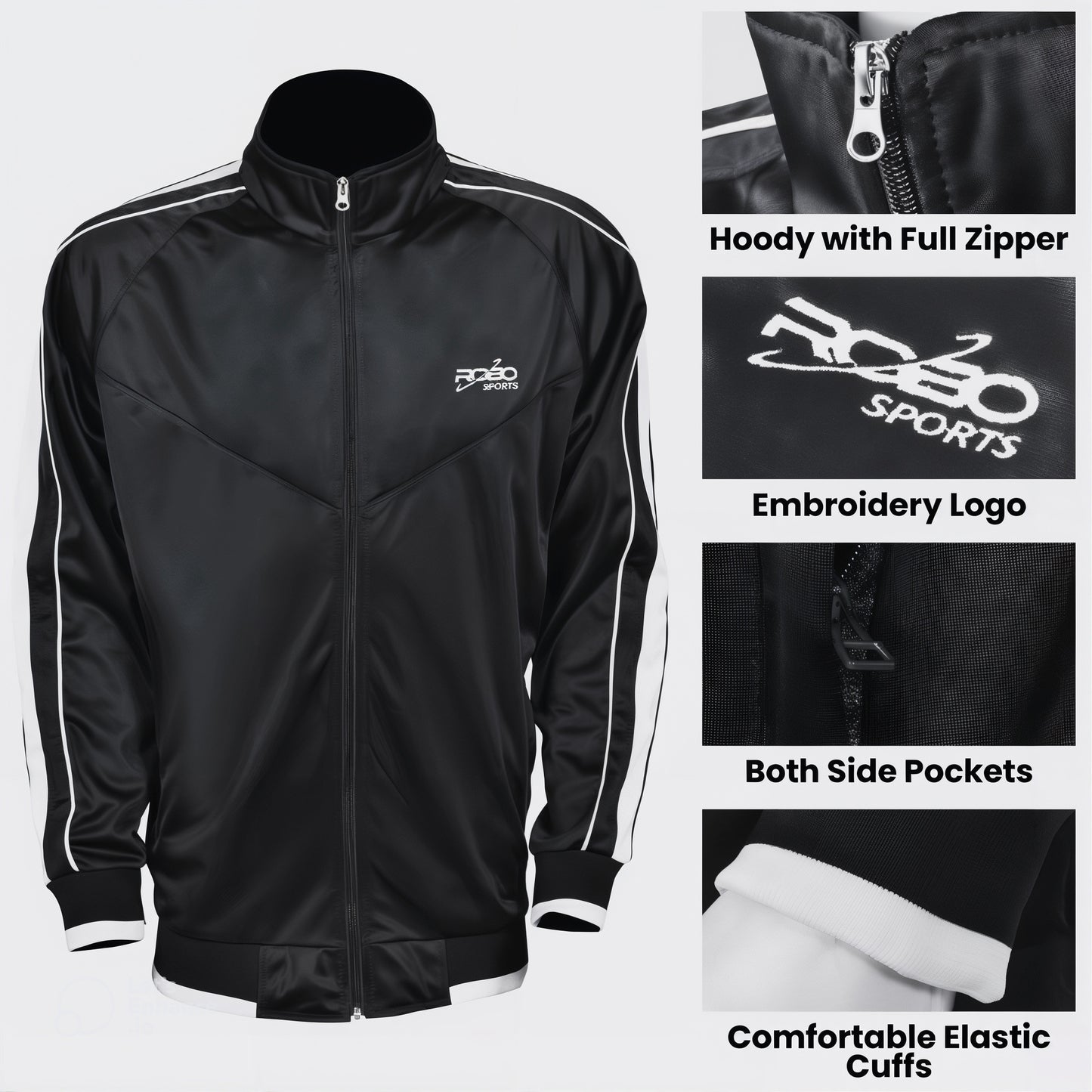 Men’s Striped Tracksuit Set – Jogging Suit for Gym, Casual & Sportswear