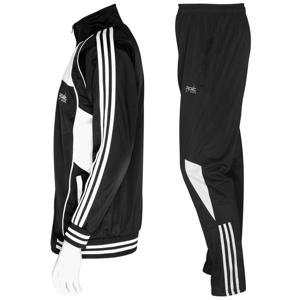 New Mens Tracksuit Sets Bottoms Jogging Casual Gym Jogging Striped Sweat Suits