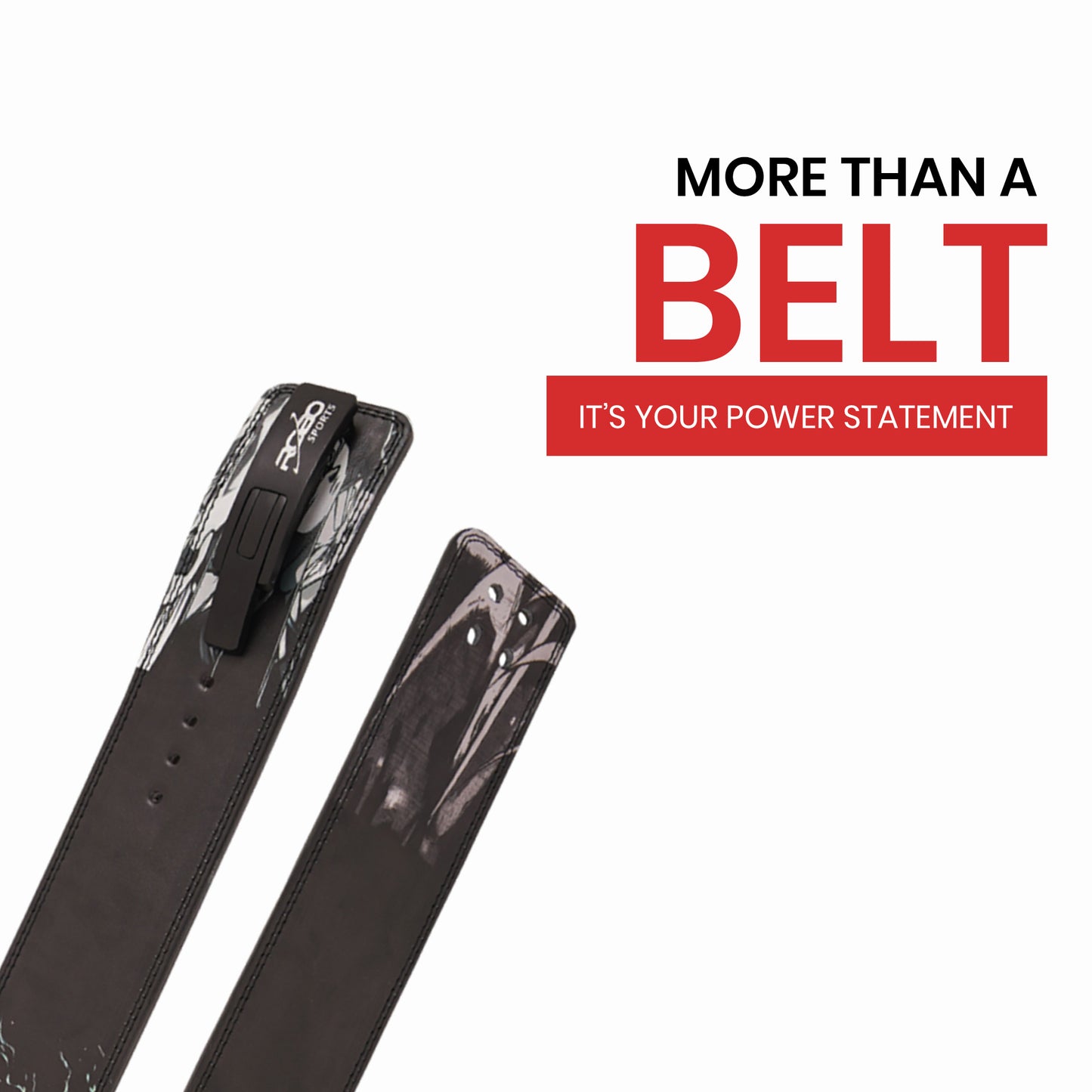 Anime Weight Lifting Belt with Lever Buckle – 10mm Genuine Leather Gym Belt