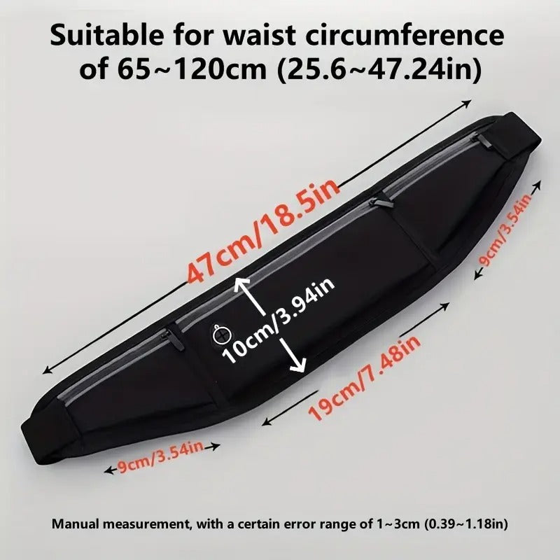 Unisex Ultra-Thin Running Belt – Lightweight & Secure Fitness Waist Bag