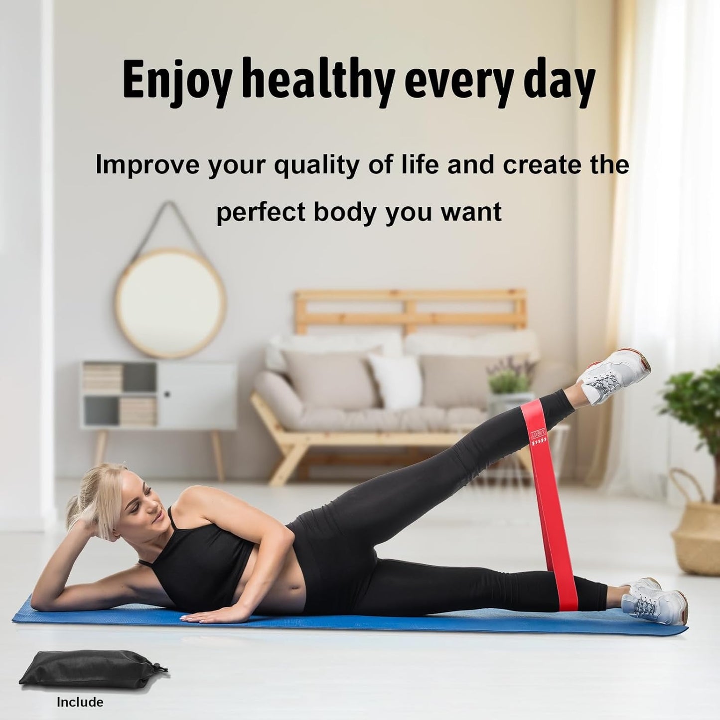 5pcs Resistance Bands Set – Tension Bands for Full Body Workout